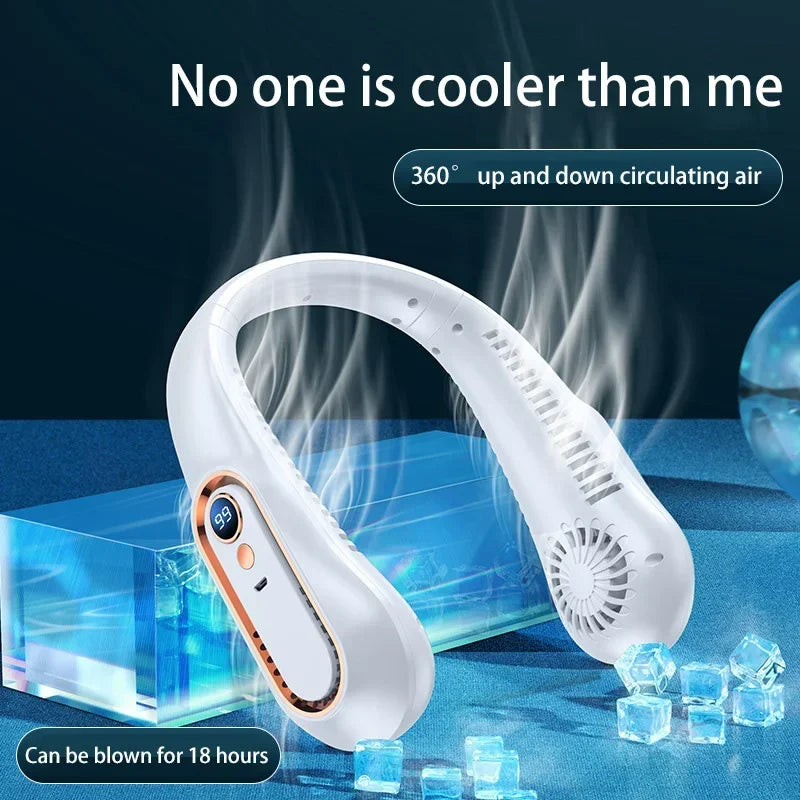USB Rechargeable Iced Cold Hanging Neck Fans