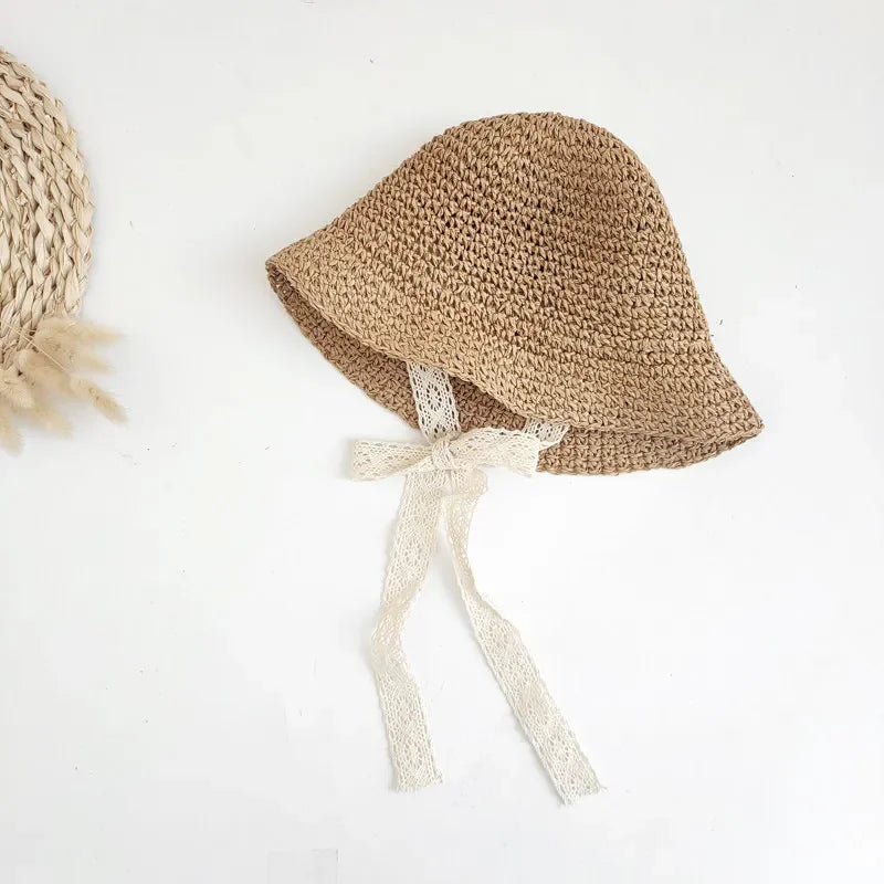 Lace Baby Straw Hat