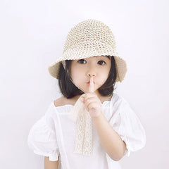 Lace Baby Straw Hat