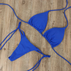 Tie Side G-String Bikini Set