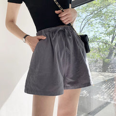 Women's High Waist Cotton Shorts