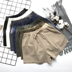 Women's High Waist Cotton Shorts